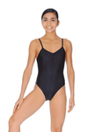 Bloch Taper Strap Leotard with Roses CL3207