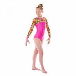 Tappers & Pointers Tropical Fantasy Long Sleeve Leotard GYM/51