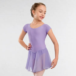 IDS MILLY Voile Skirted Cap Sleeve Leotard