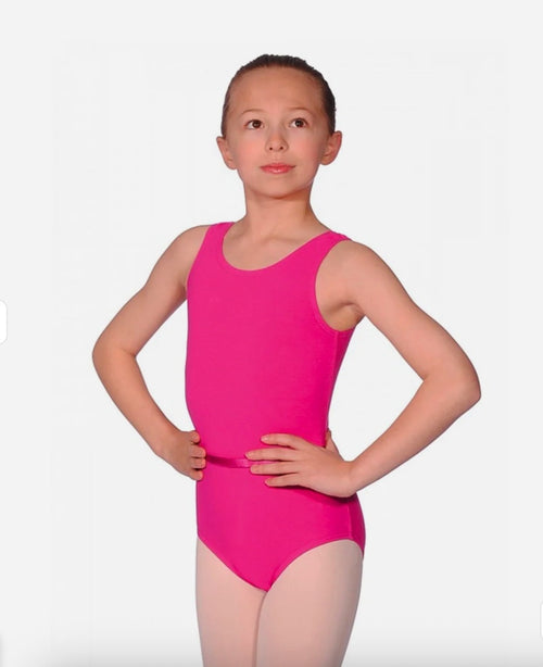 Roch Valley Cotton Sleeveless Leotard Mulberry CJUNE