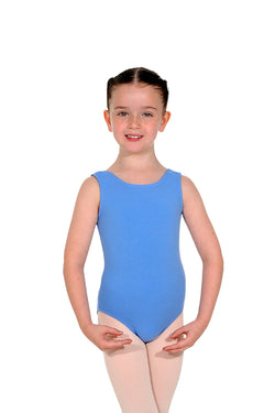 Roch Valley Cotton Sleeveless Leotard Sky Blue ILEO