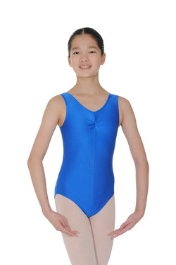 Tappers & Pointers Sleeveless Ruched Front Leotard