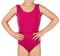 Tappers & Pointers Cotton Sleeveless Ruched Leotard