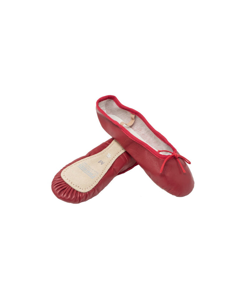 Freed Leather Full Ballet Shoe Red