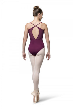 Bloch Ladies Mesh Cross Back Cami Leotard L9897