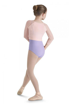 Mirella Bow Flock Mock Top M728C