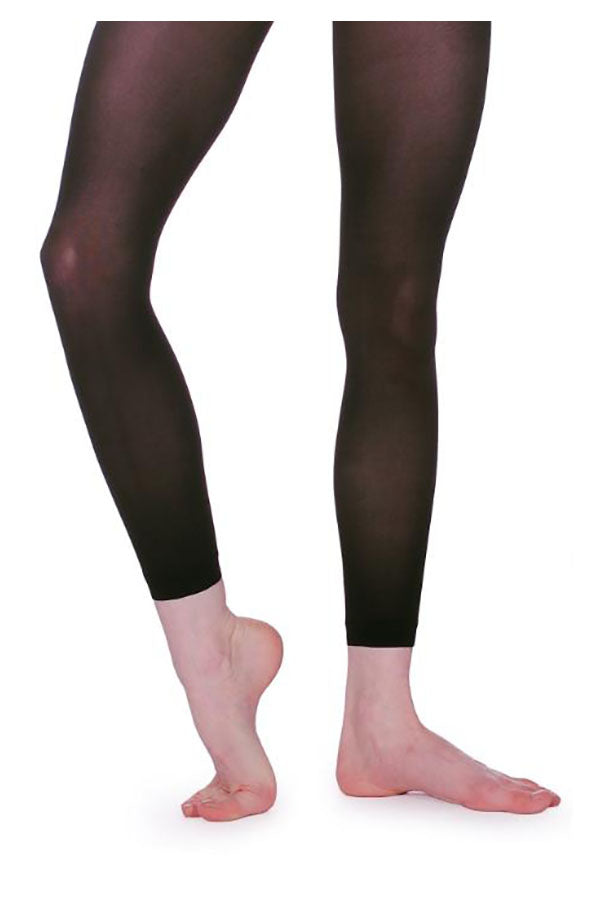 Roch Valley Footless Tights Leggings Cotton Lycra Black Dance Gym Fitness
