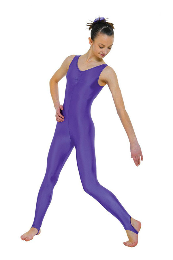 Tappers & Pointers Lycra Sleeveless Ruched Front Catsuit