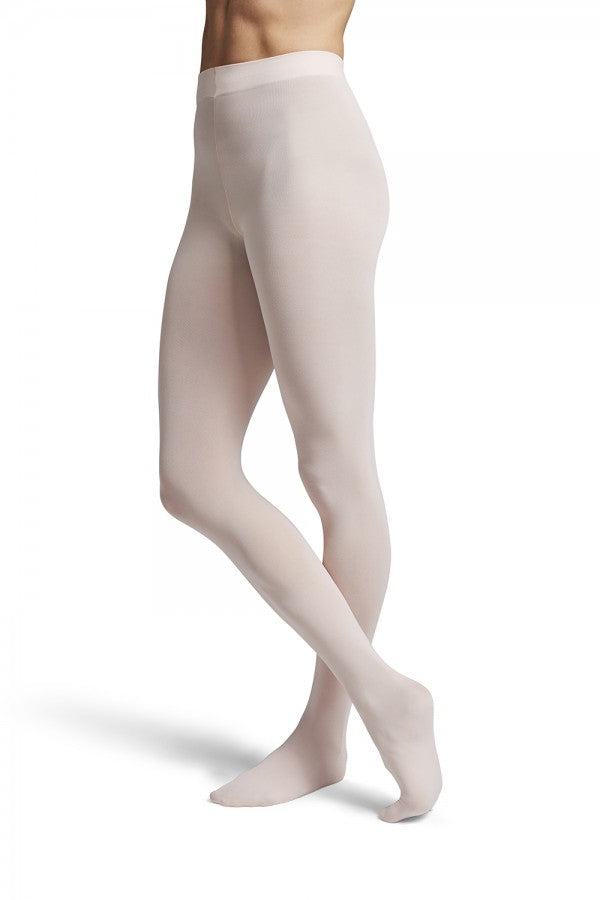  Capezio Big Girls' Ultra Shimmery Footed Tight,White,M